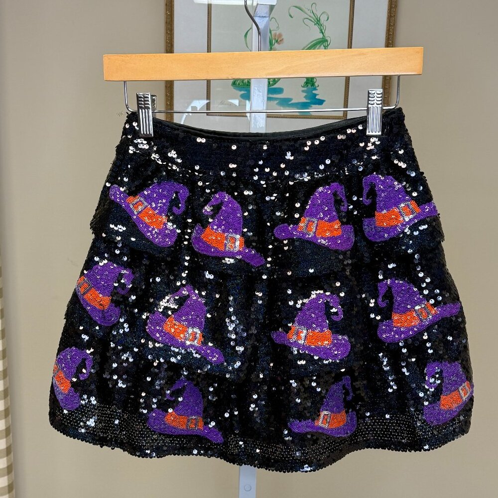 Sequin Witches Hat Mini Skirt